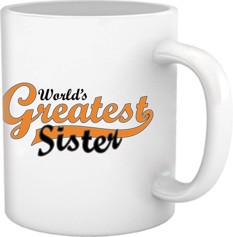 Fantaboy "World's Greatest Sister" Printed Coffee Mug