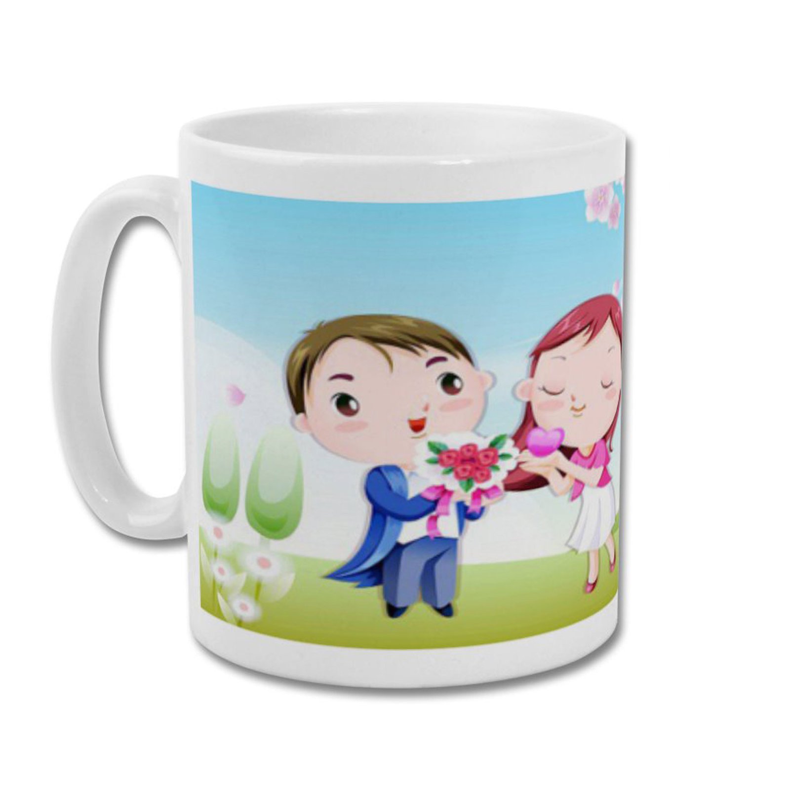 Fantaboy Cartoon couple Valentine Printed Coffee Mug