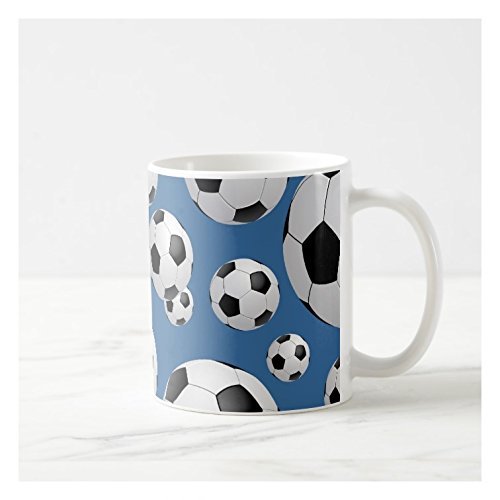 Fantaboy Blue Football Printed Ceramic Coffee Mug