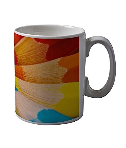Fantaboy  Multicolor Pencils Printed Coffee Mug