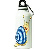 Fantaboy Beautiful "Blue Snail" Printed Sipper Bottle (7x7 Inch)