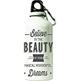 Fantaboy  "Believe In The Beauty" Printed Sipper Bottle (7x7 Inch)