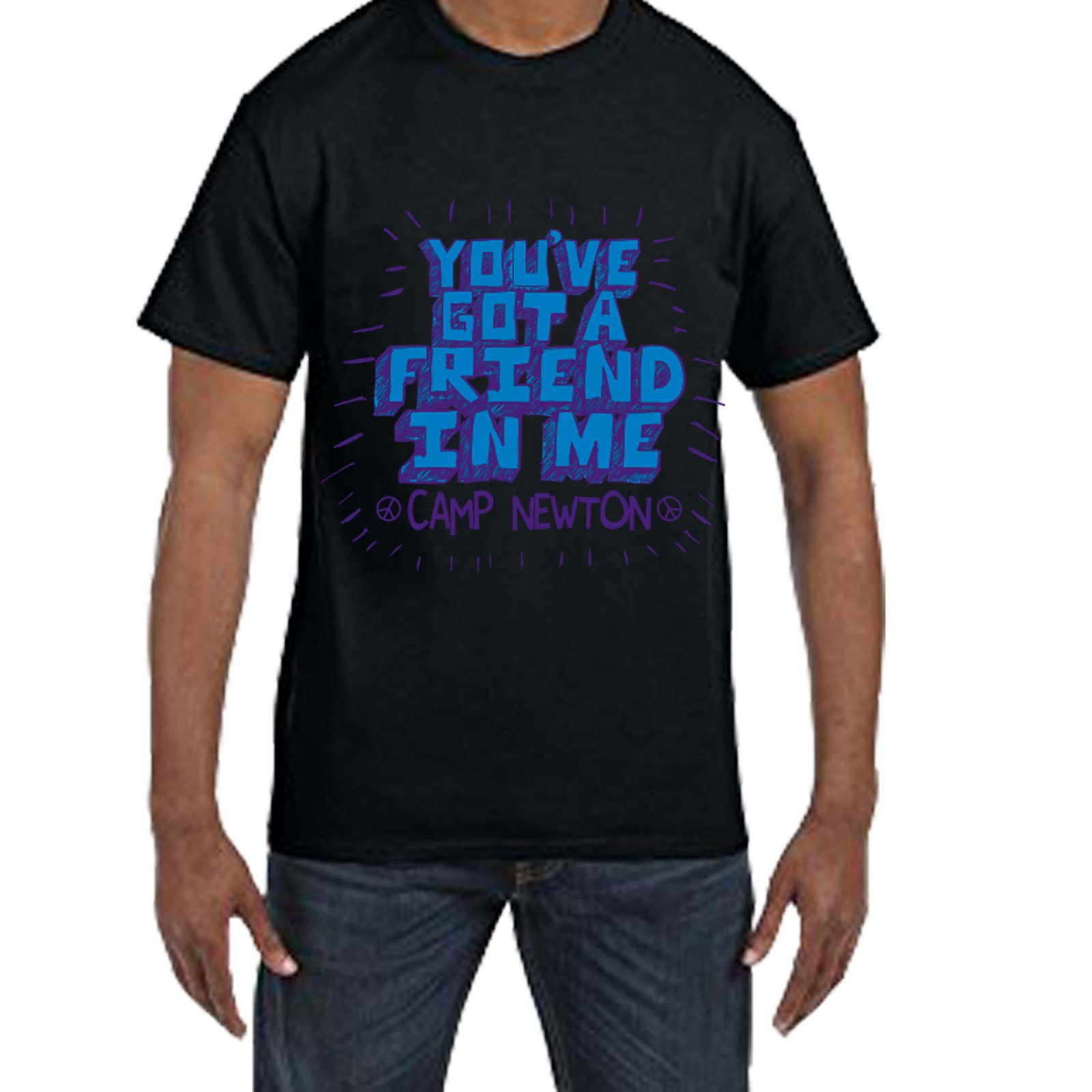 Fantaboy You 've  Got a Friend Me Camp Newton Printed T-shirt