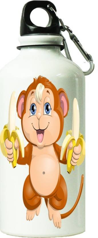 Fantaboy Cute Monkey Printed Sipper Bottle (7x7 Inch)