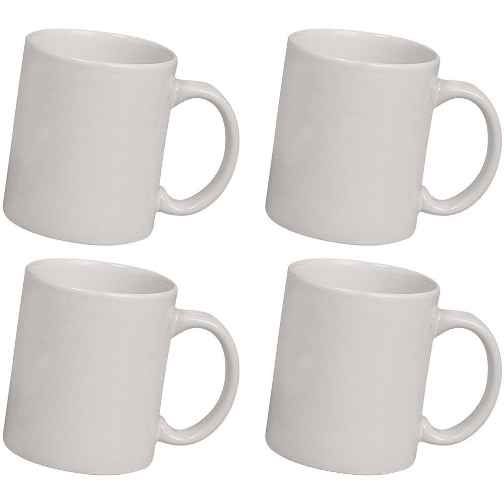 Fantaboy Ceramic White Coffee Mug Combo Of 4 Pcs