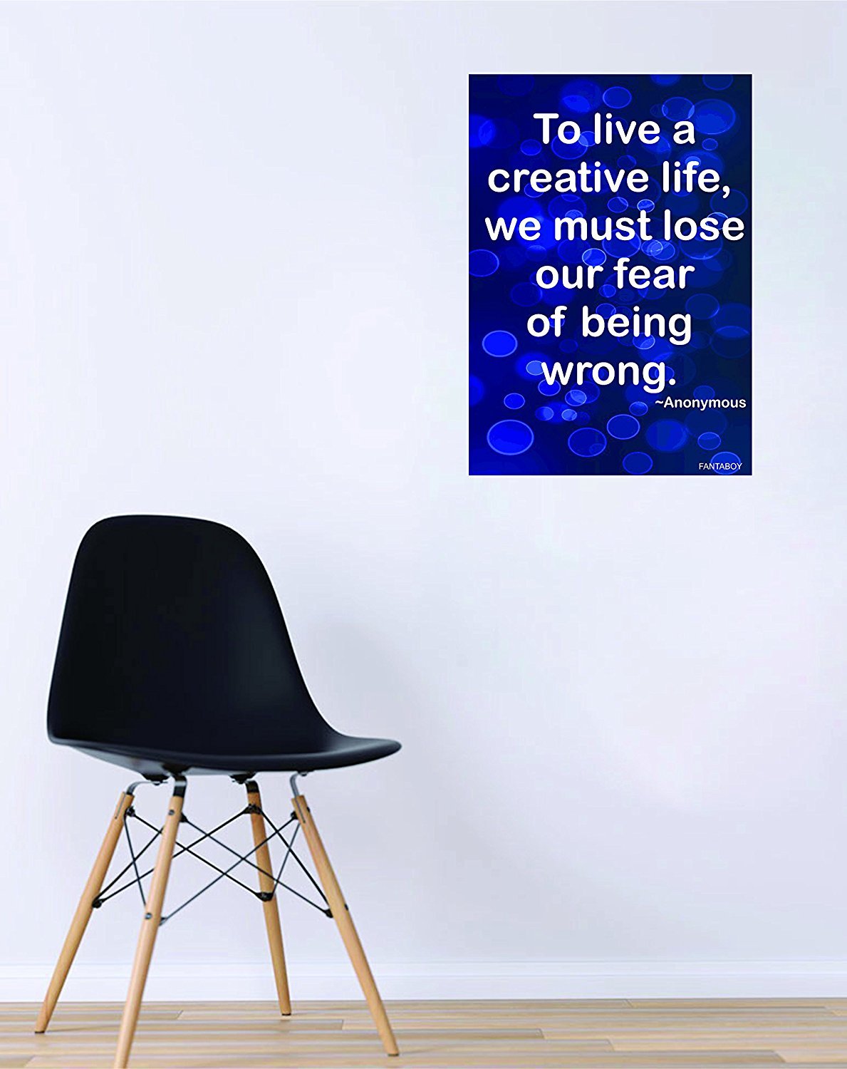 Fantaboy  "To live a Creative Life" Motivational Printed Poster (12 x 18)