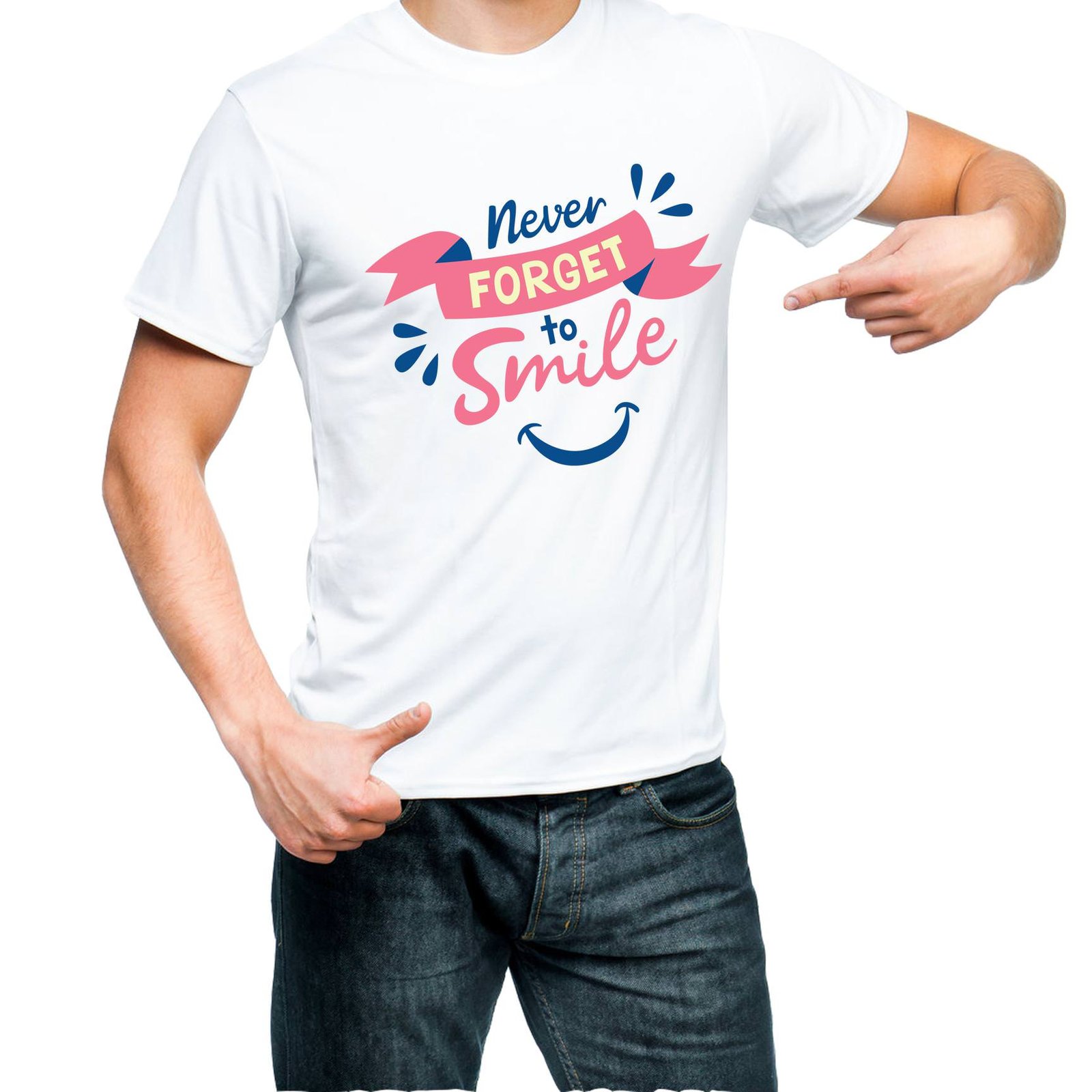 Fantaboy Never Forget Your Smile Printed T-Shirt