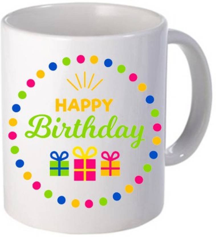 Fantaboy Happy Birthday Gift Boxes Printed Coffee Mug