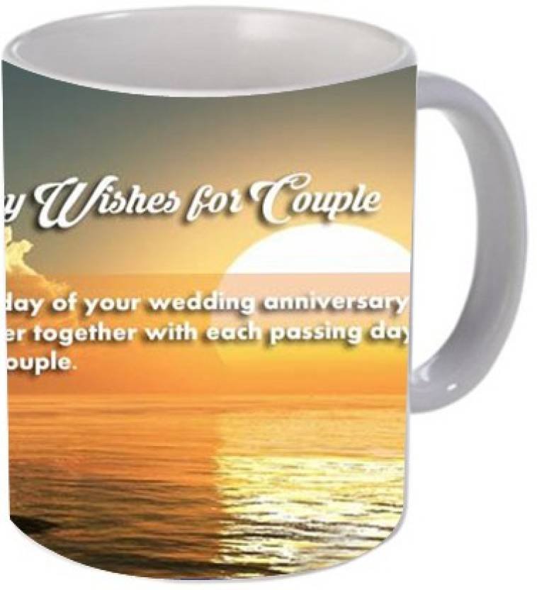Fantaboy Happy Anniversary Wishes Printed Coffee Mug
