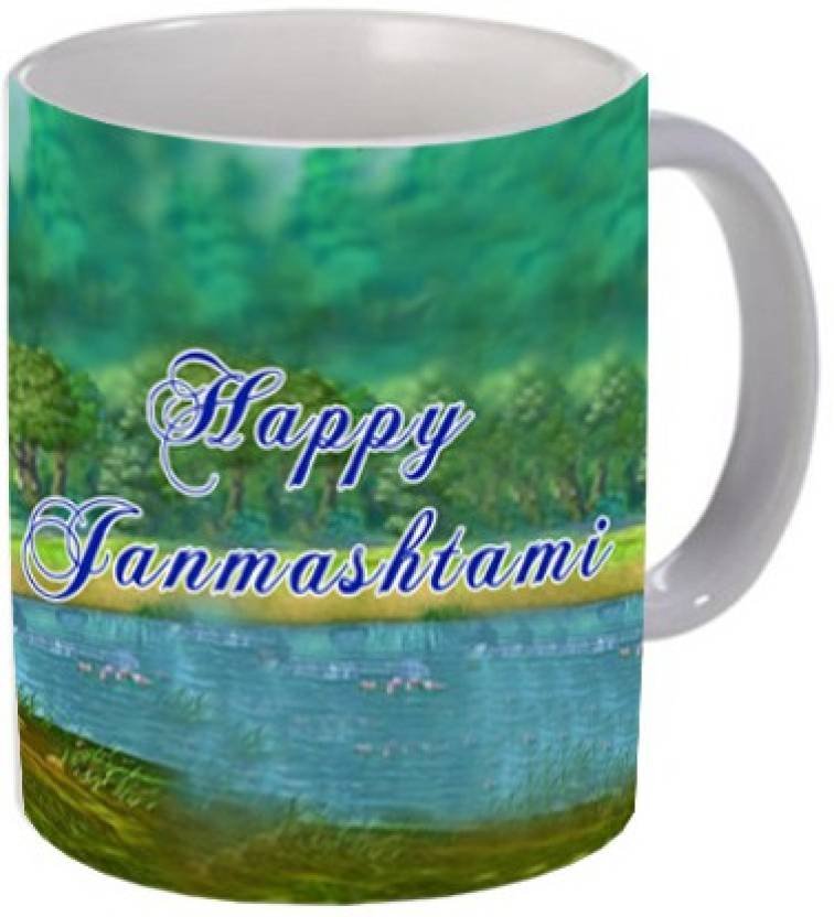 Fantaboy  Happy Janmashtami Printed Coffee Mug