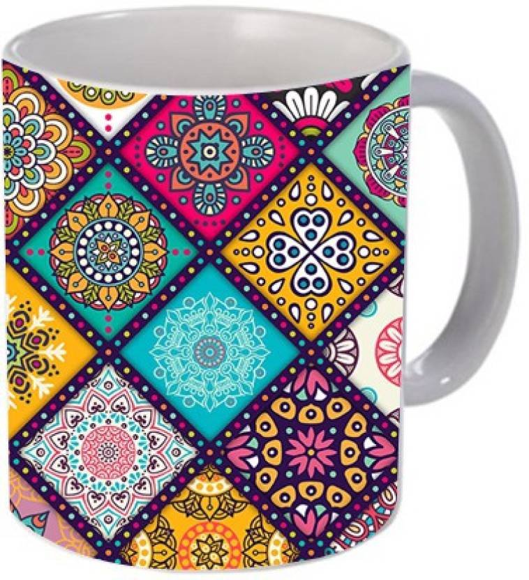 Fantaboy Fondos Mandalas Printed Coffee Mug