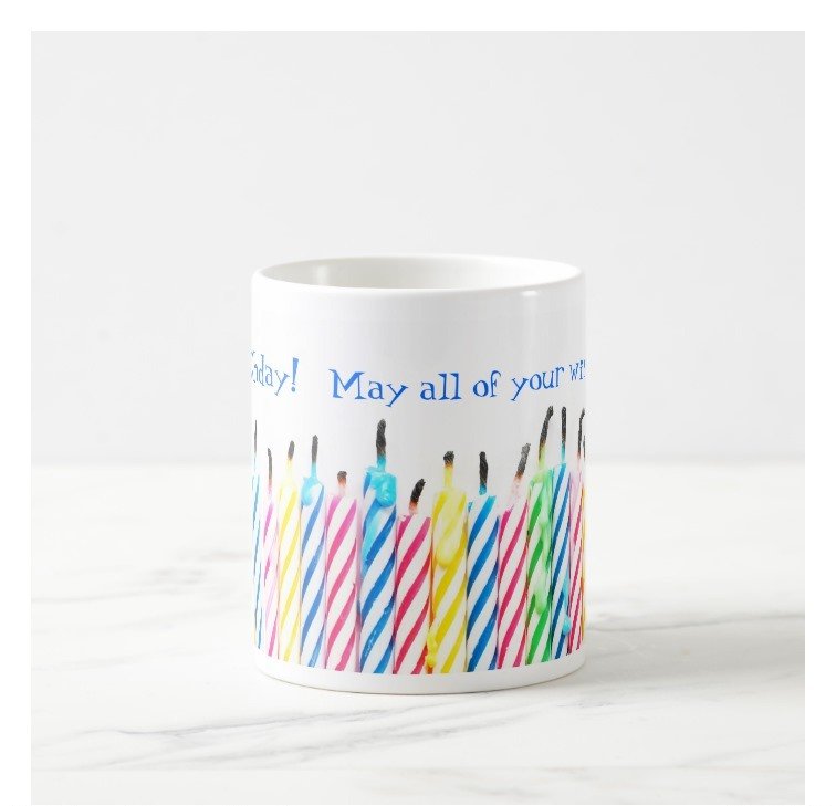 Fantaboy Birthday Wishes Candles Ceramic Coffee Mug  