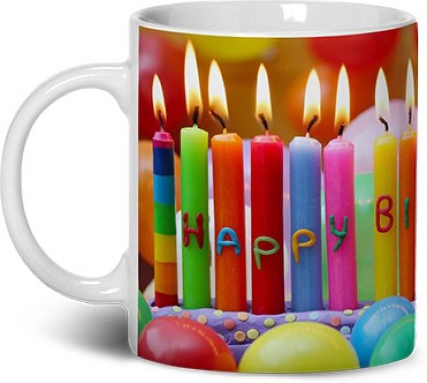 Fantaboy  Happy Birthday Beautiful Candle Printed Coffee Mug