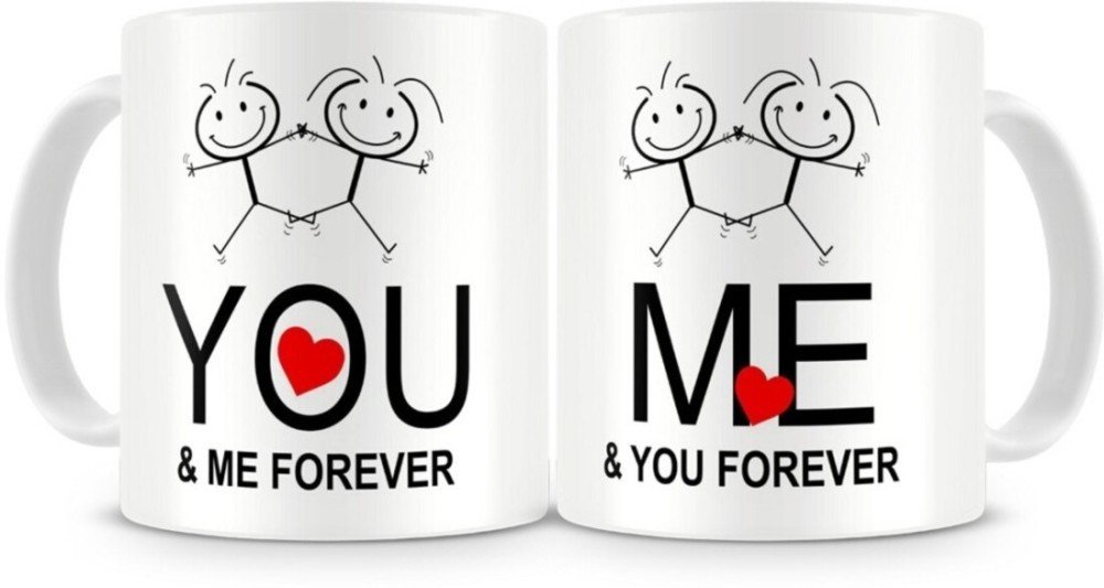 Fantaboy You & Me Forever Couple Ceramic Mug