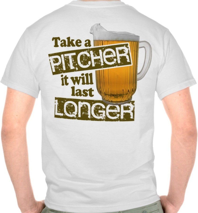 Funny Beer Drinking Humor Printed T-Shirt