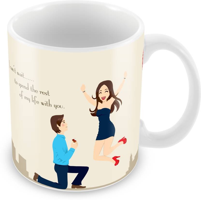 Fantaboy I Cant Wait To Spend The Rest of My Life Printed Coffee Mug