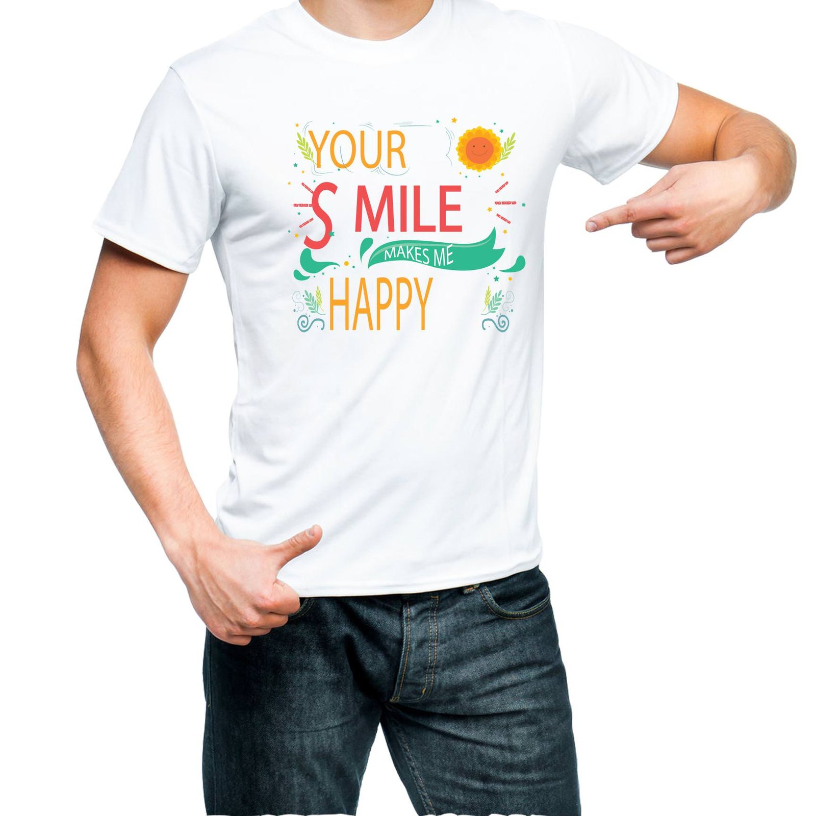 Fantaboy Your Smile Make me Happy Printed T-shirt