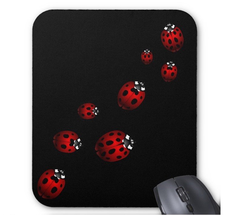 Fantaboy Ladybug Art Mouse Pad