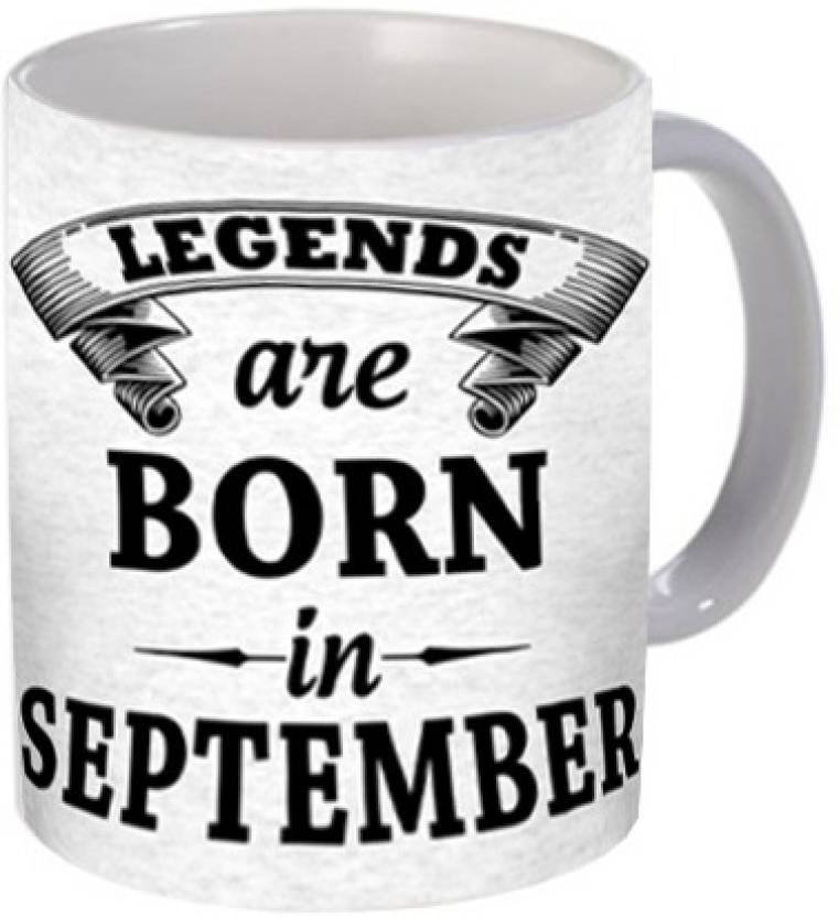 Fantaboy Legends Are Born in September Printed Coffee Mug