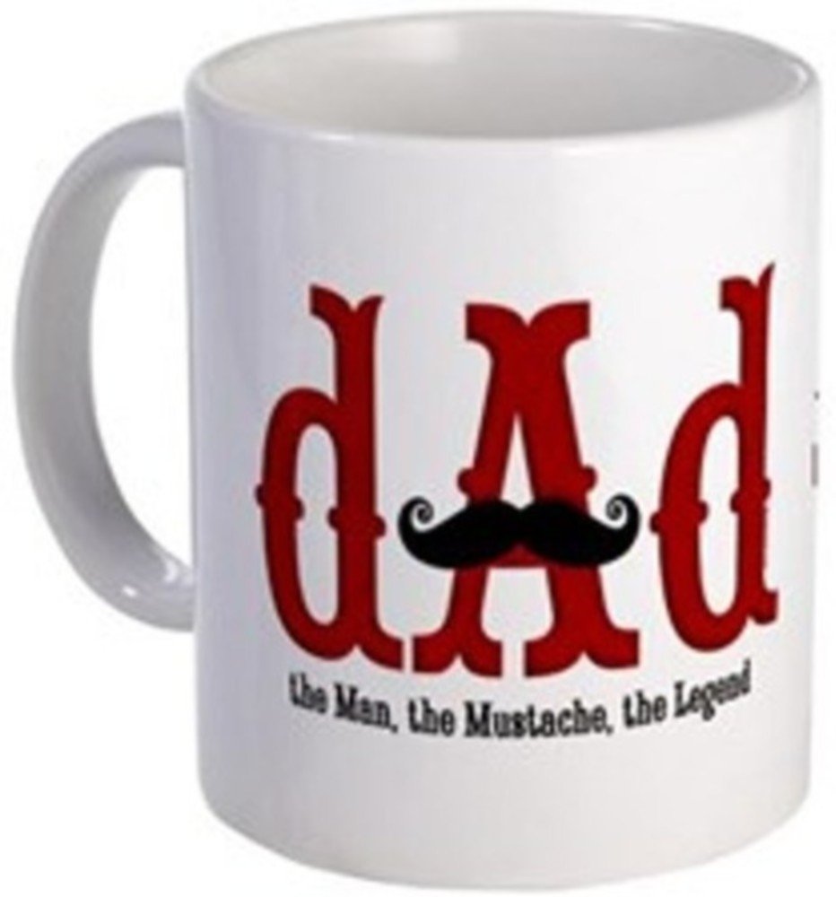 Fantaboy Mustache Dad Ceramic Mug