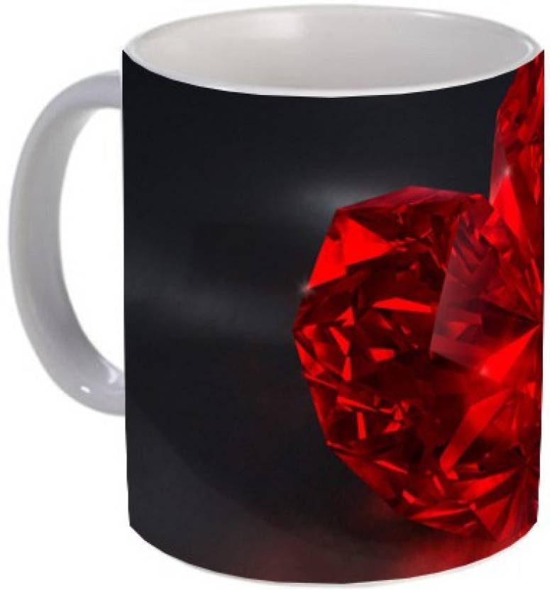 Fantaboy  Red Heart Printed Coffee Mug