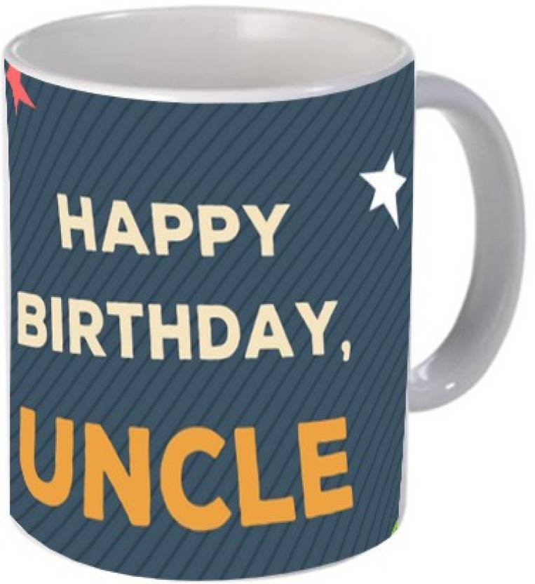 Fantaboy  Happy Birthday Uncle Printed Coffee Mug