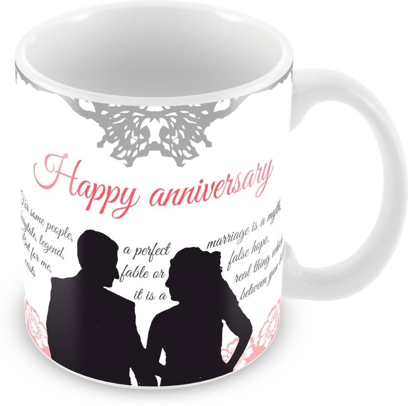 Fantaboy Happy Wedding Anniversary Printed Coffee Mug