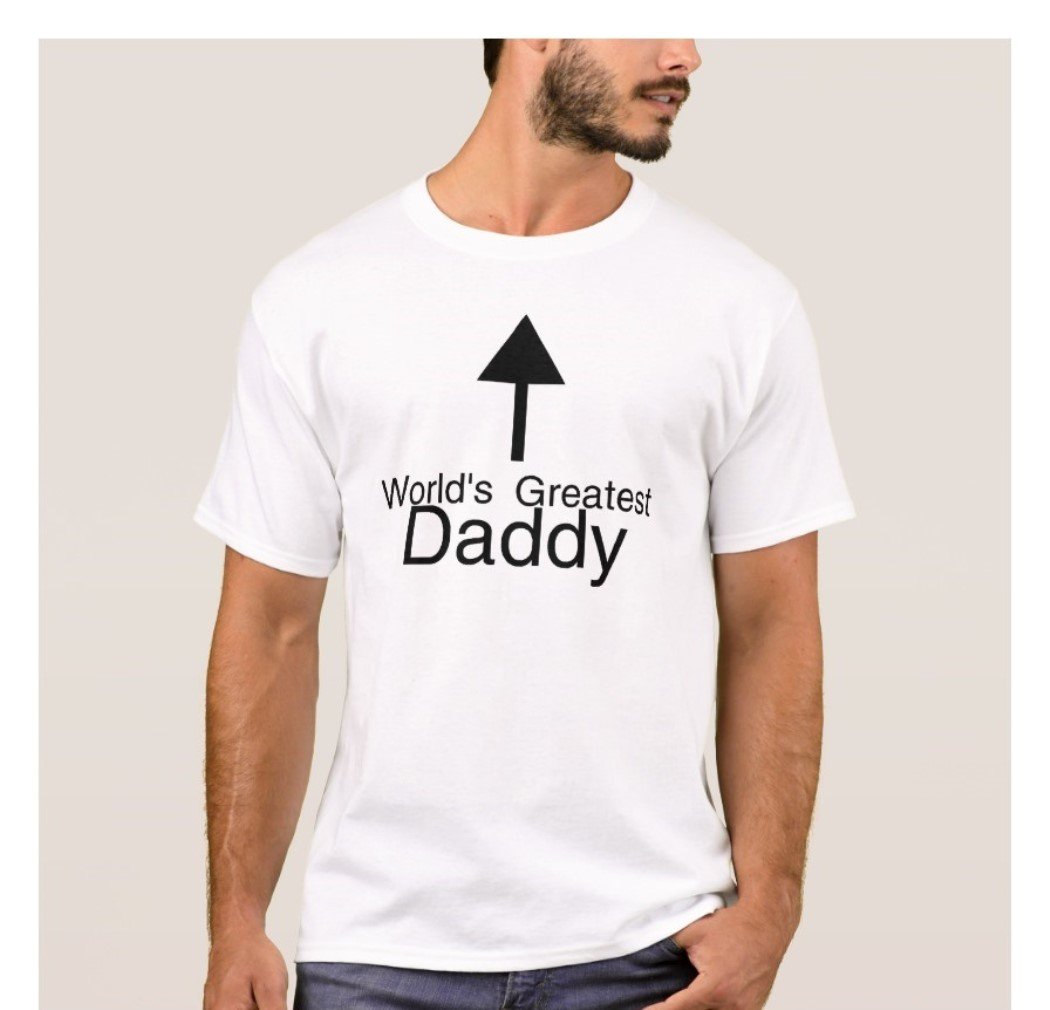 Fantaboy Worlds Greatest Daddy Arrow T shirt